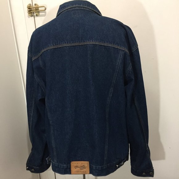 PERRY ELLIS VINTAGE DENIM JACKETS SIZE XL - Picture 3 of 7